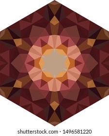 Geometric design, Mosaic of a vector kaleidoscope, abstract Mosaic Background, colorful Futuristic Background, geometric Triangular Pattern. Mosaic texture. Stained glass effect. EPS 10 Vector