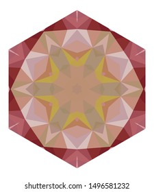Geometric design, Mosaic of a vector kaleidoscope, abstract Mosaic Background, colorful Futuristic Background, geometric Triangular Pattern. Mosaic texture. Stained glass effect. EPS 10 Vector
