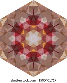 Geometric design, Mosaic of a vector kaleidoscope, abstract Mosaic Background, colorful Futuristic Background, geometric Triangular Pattern. Mosaic texture. Stained glass effect. EPS 10 Vector
