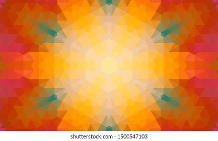Geometric design, Mosaic of a vector kaleidoscope, abstract Mosaic Background, colorful Futuristic Background, geometric Triangular Pattern. Mosaic texture. Stained glass effect. EPS 10 Vector