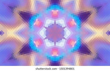 Geometric design, Mosaic of a vector kaleidoscope, abstract Mosaic Background, colorful Futuristic Background, geometric Triangular Pattern. Mosaic texture. Stained glass effect. EPS 10 Vector