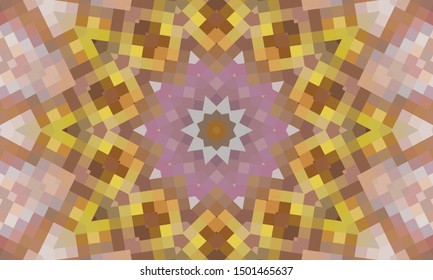 Geometric design, Mosaic of a vector kaleidoscope, abstract Mosaic Background, colorful Futuristic Background, geometric Triangular Pattern. Mosaic texture. Stained glass effect. EPS 10 Vector