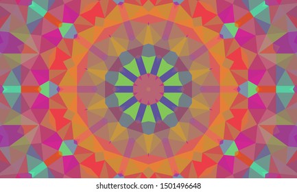 Geometric design, Mosaic of a vector kaleidoscope, abstract Mosaic Background, colorful Futuristic Background, geometric Triangular Pattern. Mosaic texture. Stained glass effect. EPS 10 Vector