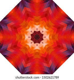 Geometric design, Mosaic of a vector kaleidoscope, abstract Mosaic Background, colorful Futuristic Background, geometric Triangular Pattern. Mosaic texture. Stained glass effect. EPS 10 Vector