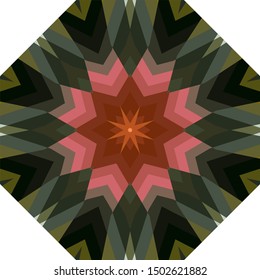Geometric design, Mosaic of a vector kaleidoscope, abstract Mosaic Background, colorful Futuristic Background, geometric Triangular Pattern. Mosaic texture. Stained glass effect. EPS 10 Vector