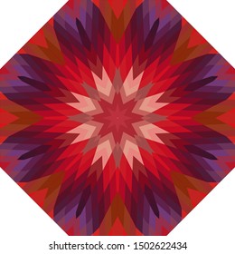 Geometric design, Mosaic of a vector kaleidoscope, abstract Mosaic Background, colorful Futuristic Background, geometric Triangular Pattern. Mosaic texture. Stained glass effect. EPS 10 Vector