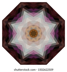 Geometric design, Mosaic of a vector kaleidoscope, abstract Mosaic Background, colorful Futuristic Background, geometric Triangular Pattern. Mosaic texture. Stained glass effect. EPS 10 Vector