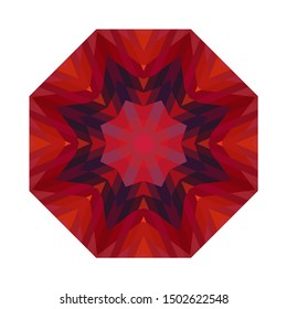 Geometric design, Mosaic of a vector kaleidoscope, abstract Mosaic Background, colorful Futuristic Background, geometric Triangular Pattern. Mosaic texture. Stained glass effect. EPS 10 Vector