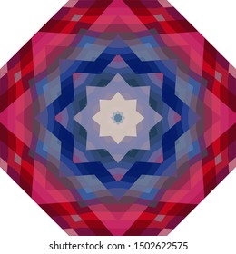 Geometric design, Mosaic of a vector kaleidoscope, abstract Mosaic Background, colorful Futuristic Background, geometric Triangular Pattern. Mosaic texture. Stained glass effect. EPS 10 Vector