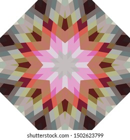 Geometric design, Mosaic of a vector kaleidoscope, abstract Mosaic Background, colorful Futuristic Background, geometric Triangular Pattern. Mosaic texture. Stained glass effect. EPS 10 Vector