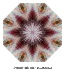 Geometric design, Mosaic of a vector kaleidoscope, abstract Mosaic Background, colorful Futuristic Background, geometric Triangular Pattern. Mosaic texture. Stained glass effect. EPS 10 Vector