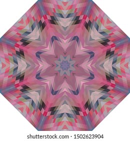 Geometric design, Mosaic of a vector kaleidoscope, abstract Mosaic Background, colorful Futuristic Background, geometric Triangular Pattern. Mosaic texture. Stained glass effect. EPS 10 Vector