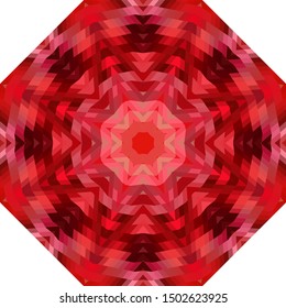 Geometric design, Mosaic of a vector kaleidoscope, abstract Mosaic Background, colorful Futuristic Background, geometric Triangular Pattern. Mosaic texture. Stained glass effect. EPS 10 Vector