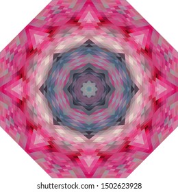 Geometric design, Mosaic of a vector kaleidoscope, abstract Mosaic Background, colorful Futuristic Background, geometric Triangular Pattern. Mosaic texture. Stained glass effect. EPS 10 Vector