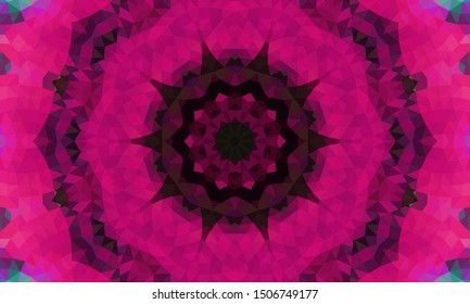 Geometric design, Mosaic of a vector kaleidoscope, abstract Mosaic Background, colorful Futuristic Background, geometric Triangular Pattern. Mosaic texture. Stained glass effect. EPS 10 Vector