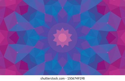 Geometric design, Mosaic of a vector kaleidoscope, abstract Mosaic Background, colorful Futuristic Background, geometric Triangular Pattern. Mosaic texture. Stained glass effect. EPS 10 Vector