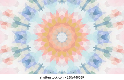 Geometric design, Mosaic of a vector kaleidoscope, abstract Mosaic Background, colorful Futuristic Background, geometric Triangular Pattern. Mosaic texture. Stained glass effect. EPS 10 Vector