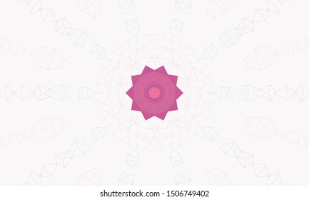 Geometric design, Mosaic of a vector kaleidoscope, abstract Mosaic Background, colorful Futuristic Background, geometric Triangular Pattern. Mosaic texture. Stained glass effect. EPS 10 Vector