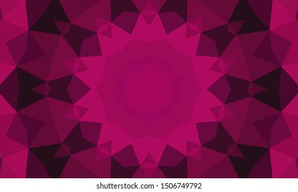 Geometric design, Mosaic of a vector kaleidoscope, abstract Mosaic Background, colorful Futuristic Background, geometric Triangular Pattern. Mosaic texture. Stained glass effect. EPS 10 Vector