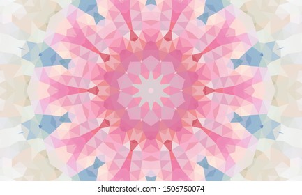 Geometric design, Mosaic of a vector kaleidoscope, abstract Mosaic Background, colorful Futuristic Background, geometric Triangular Pattern. Mosaic texture. Stained glass effect. EPS 10 Vector