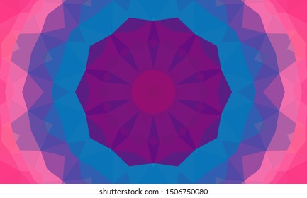 Geometric design, Mosaic of a vector kaleidoscope, abstract Mosaic Background, colorful Futuristic Background, geometric Triangular Pattern. Mosaic texture. Stained glass effect. EPS 10 Vector