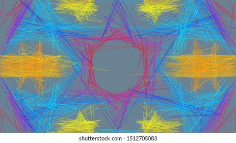 Geometric design, Mosaic of a vector kaleidoscope, abstract Mosaic Background, colorful Futuristic Background, geometric Triangular Pattern. Mosaic texture. Stained glass effect. EPS 10 Vector