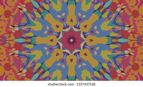 Geometric design, Mosaic of a vector kaleidoscope, abstract Mosaic Background, colorful Futuristic Background, geometric Triangular Pattern. Mosaic texture. Stained glass effect. EPS 10 Vector