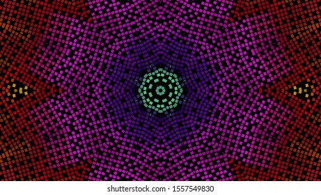 Geometric design, Mosaic of a vector kaleidoscope, abstract Mosaic Background, colorful Futuristic Background, geometric Triangular Pattern. Mosaic texture. Stained glass effect. EPS 10 Vector