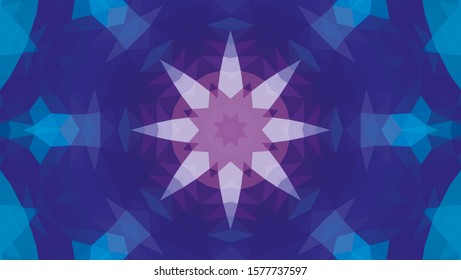 Geometric design, Mosaic of a vector kaleidoscope, abstract Mosaic Background, colorful Futuristic Background, geometric Triangular Pattern. Mosaic texture. Stained glass effect. EPS 10 Vector