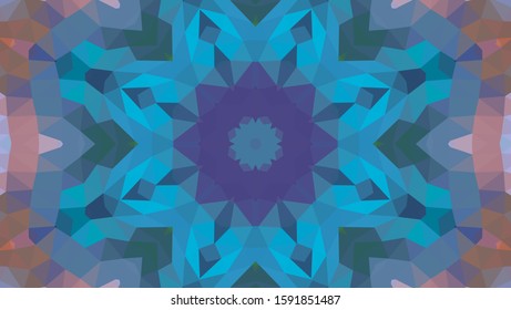 Geometric design, Mosaic of a vector kaleidoscope, abstract Mosaic Background, colorful Futuristic Background, geometric Triangular Pattern. Mosaic texture. Stained glass effect. EPS 10 Vector