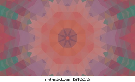 Geometric design, Mosaic of a vector kaleidoscope, abstract Mosaic Background, colorful Futuristic Background, geometric Triangular Pattern. Mosaic texture. Stained glass effect. EPS 10 Vector