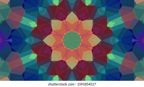 Geometric design, Mosaic of a vector kaleidoscope, abstract Mosaic Background, colorful Futuristic Background, geometric Triangular Pattern. Mosaic texture. Stained glass effect. EPS 10 Vector