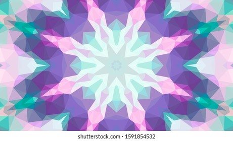 Geometric design, Mosaic of a vector kaleidoscope, abstract Mosaic Background, colorful Futuristic Background, geometric Triangular Pattern. Mosaic texture. Stained glass effect. EPS 10 Vector