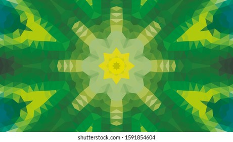 Geometric design, Mosaic of a vector kaleidoscope, abstract Mosaic Background, colorful Futuristic Background, geometric Triangular Pattern. Mosaic texture. Stained glass effect. EPS 10 Vector