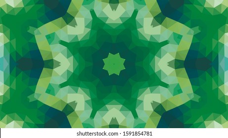 Geometric design, Mosaic of a vector kaleidoscope, abstract Mosaic Background, colorful Futuristic Background, geometric Triangular Pattern. Mosaic texture. Stained glass effect. EPS 10 Vector