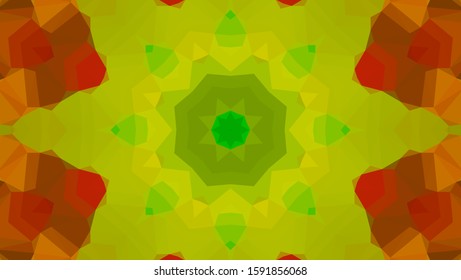Geometric design, Mosaic of a vector kaleidoscope, abstract Mosaic Background, colorful Futuristic Background, geometric Triangular Pattern. Mosaic texture. Stained glass effect. EPS 10 Vector
