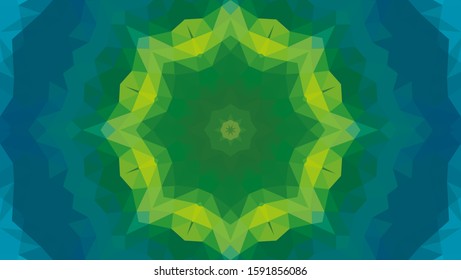 Geometric design, Mosaic of a vector kaleidoscope, abstract Mosaic Background, colorful Futuristic Background, geometric Triangular Pattern. Mosaic texture. Stained glass effect. EPS 10 Vector