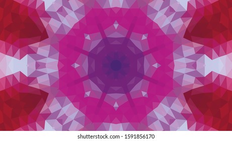 Geometric design, Mosaic of a vector kaleidoscope, abstract Mosaic Background, colorful Futuristic Background, geometric Triangular Pattern. Mosaic texture. Stained glass effect. EPS 10 Vector