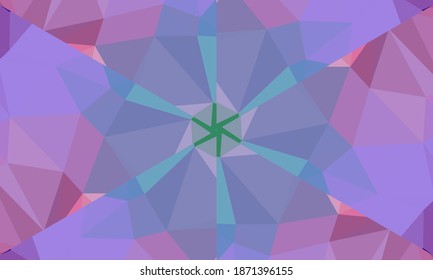 Geometric design, Mosaic of a vector kaleidoscope, abstract Mosaic Background, colorful Futuristic Background, geometric Triangular Pattern. Mosaic texture. Stained glass effect. EPS 10 Vector