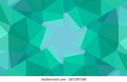 Geometric design, Mosaic of a vector kaleidoscope, abstract Mosaic Background, colorful Futuristic Background, geometric Triangular Pattern. Mosaic texture. Stained glass effect. EPS 10 Vector