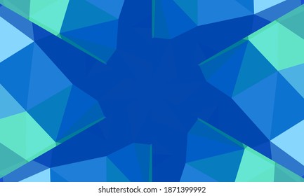 Geometric design, Mosaic of a vector kaleidoscope, abstract Mosaic Background, colorful Futuristic Background, geometric Triangular Pattern. Mosaic texture. Stained glass effect. EPS 10 Vector