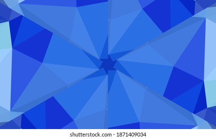 Geometrisches Design, Mosaik eines Vektorkalidoskops, abstrakter Mosaikhintergrund, bunter Futuristischer Hintergrund, geometrisches Dreiecksmuster. Mosaikstruktur. Festgestellter Glaseffekt. EPS10-Vektorgrafik