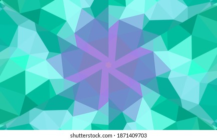Geometric design, Mosaic of a vector kaleidoscope, abstract Mosaic Background, colorful Futuristic Background, geometric Triangular Pattern. Mosaic texture. Stained glass effect. EPS 10 Vector