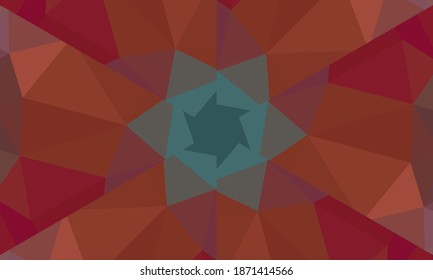 Geometric design, Mosaic of a vector kaleidoscope, abstract Mosaic Background, colorful Futuristic Background, geometric Triangular Pattern. Mosaic texture. Stained glass effect. EPS 10 Vector