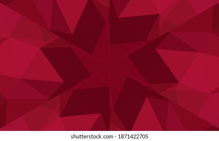 Diseño geométrico, mosaico de un kaleidoscopio vector, fondo mosaico abstracto, fondo futurista colorido, patrón triangular geométrico. Textura mosaica. Efecto de vidrio manchado. Vector EPS 10