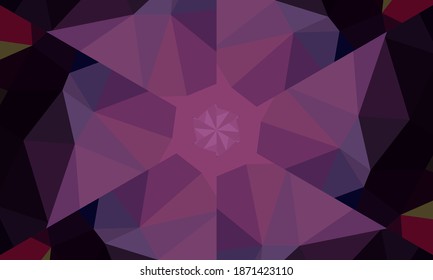 Geometric design, Mosaic of a vector kaleidoscope, abstract Mosaic Background, colorful Futuristic Background, geometric Triangular Pattern. Mosaic texture. Stained glass effect. EPS 10 Vector