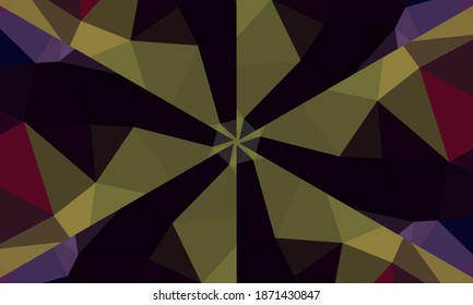 Geometric design, Mosaic of a vector kaleidoscope, abstract Mosaic Background, colorful Futuristic Background, geometric Triangular Pattern. Mosaic texture. Stained glass effect. EPS 10 Vector