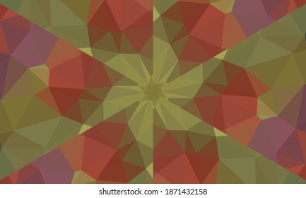Geometric design, Mosaic of a vector kaleidoscope, abstract Mosaic Background, colorful Futuristic Background, geometric Triangular Pattern. Mosaic texture. Stained glass effect. EPS 10 Vector