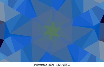 Geometric design, Mosaic of a vector kaleidoscope, abstract Mosaic Background, colorful Futuristic Background, geometric Triangular Pattern. Mosaic texture. Stained glass effect. EPS 10 Vector