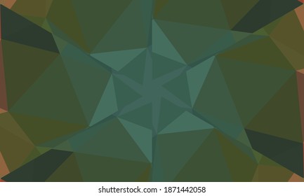 Diseño geométrico, mosaico de un kaleidoscopio vector, fondo mosaico abstracto, fondo futurista colorido, patrón triangular geométrico. Textura mosaica. Efecto de vidrio manchado. Vector EPS 10